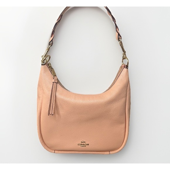 Coach Handbags - Coach Jules Hobo Faded Blush Shoulder Purse Crossbody Bag Pebble Leather Used 1x